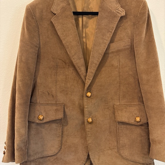 Vintage 70’s Levi’s Panatela Brown Corduroy Blazer 42R - Picture 1 of 6